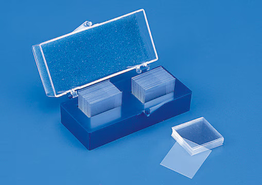 Corning 75x25mm Microscope Slides, Frosted Two Sides, One End