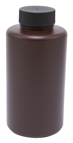 Bottle WM Amber, HDPE 64oz, 6/CS