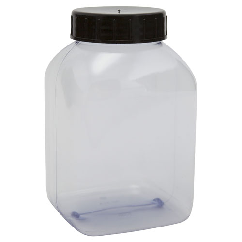 Bottle WM w Cap, PVC 2000mL, 24/CS