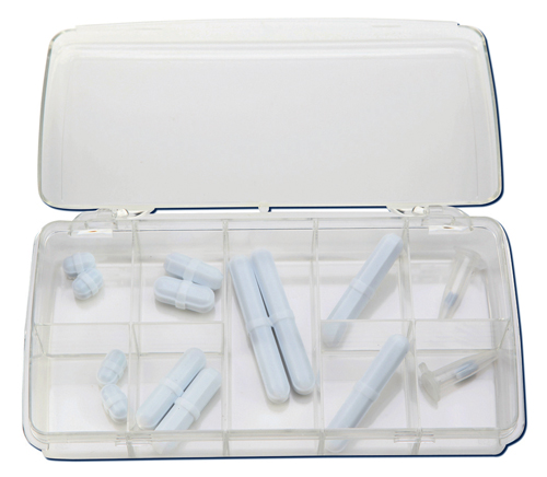 Stir Bar Kit with 16 Bars, PTFE, 1/EA