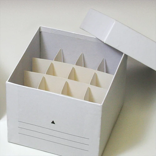 Freezing Box, Cardboard, 16-Place (4x4 format), for 50mL Centrifuge Tubes, White