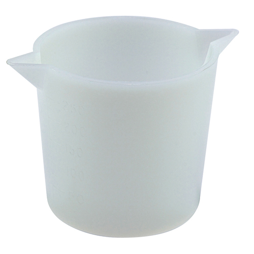 HDPE BEAKER H/WALL 250ML (FAB), 36/CS