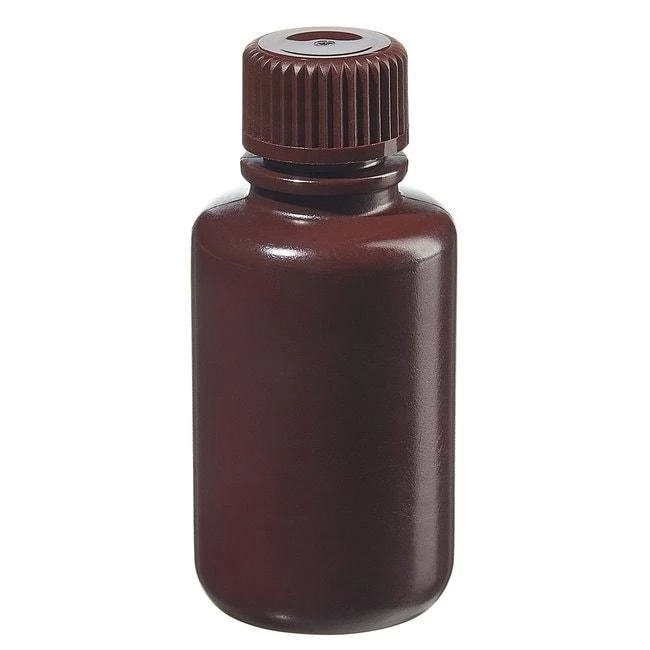 Packaging Bottle, Narrow Mouth - HDPE Amber 2 oz / 60 mL (20-415)
