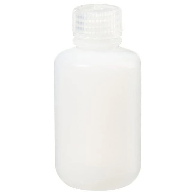 Bottle, Narrow Mouth - Fluorinated HDPE with Fluorinated PP Closure 4 oz / 125 mL (24-415)