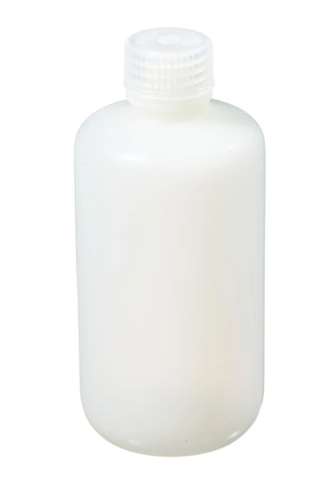 Bottle, Narrow Mouth - Fluorinated HDPE with Fluorinated PP Closure 8 oz / 250 mL (24-415)