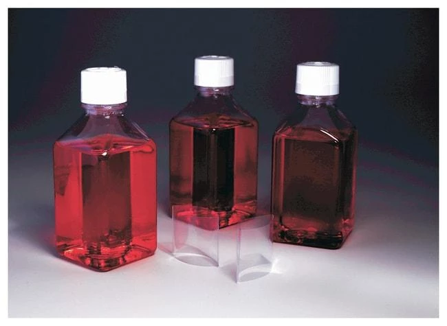 Shrink Band for NALGENE PETG Square Media Bottles w/ 38-430 HDPE Closures
