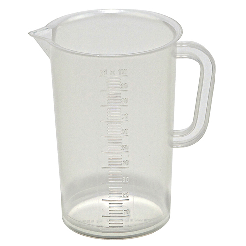 Beaker w Handle Tall Form, PP 100mL, 24/CS