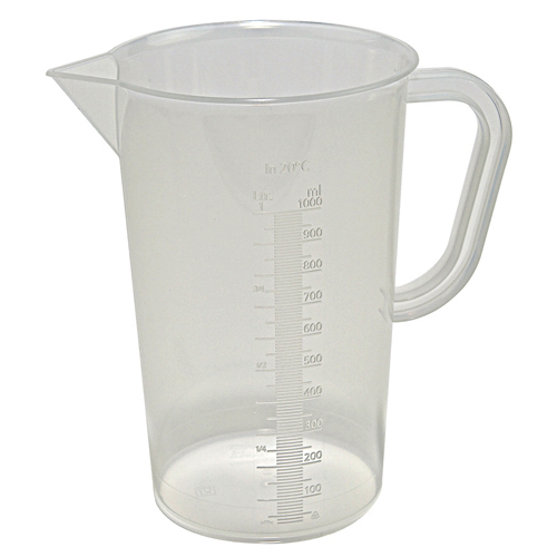Beaker w Handle Tall Form, PP 1000mL, 24/CS