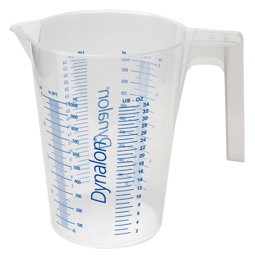 Beaker w Handle Graduated, PP 1000mL, 1/EA