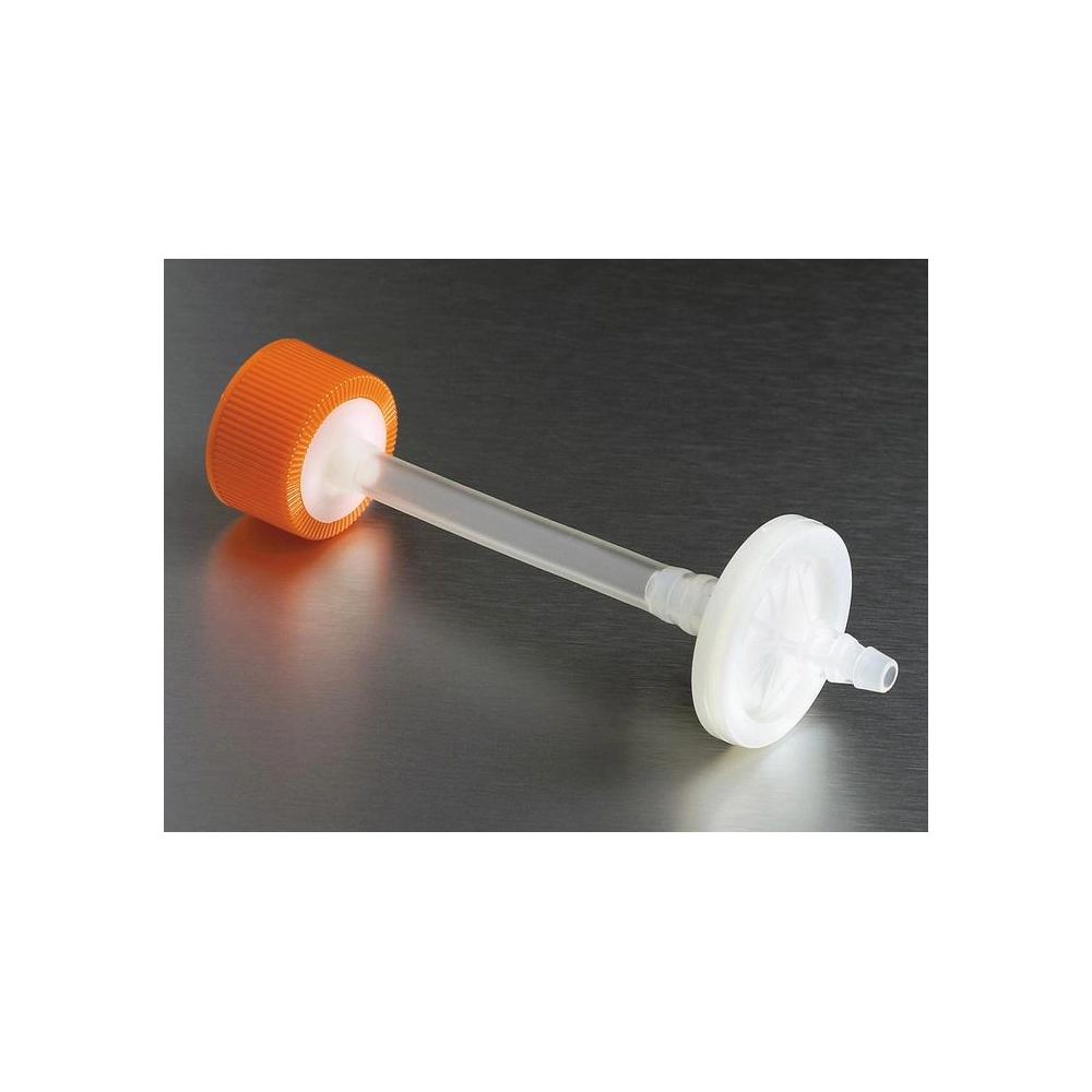 Corning CellSTACK Venting Accessory, 33mm HDPE Cap with 7cm of 1/4in ID Tubing and 0.1µm Filter, Sterile, 1 per bag, 4 per case