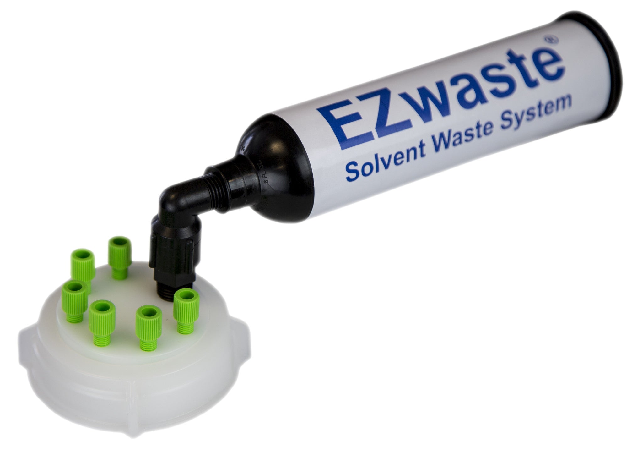 EZwaste® HPLC Solvent Waste System, Cap-Only Assembly, 70 mm (S70) VersaCap with Six (6x) Ports for 1/16 Inch O.D. Tubing, 1/EA