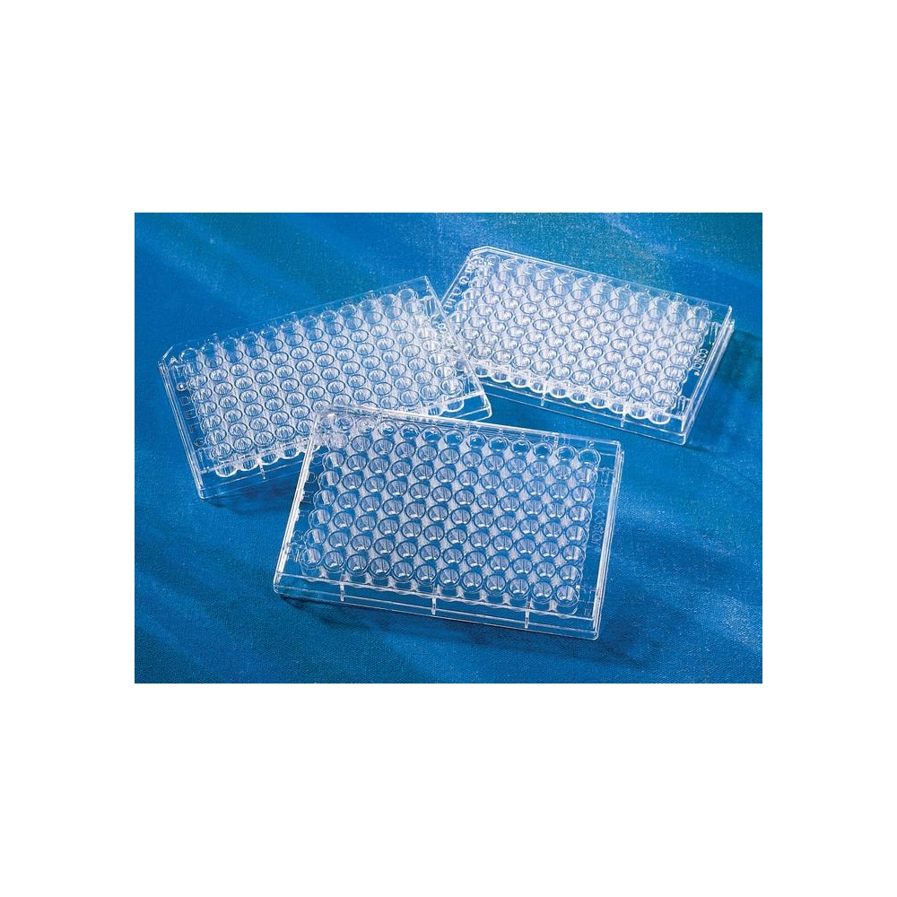 Corning 96 Well EIA/RIA Easy Wash Clear Flat Bottom Polystyrene High Bind Microplate, 25 per Bag, without Lid, Nonsterile