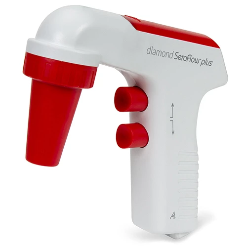 EU Motorized Serological Pipette Controller, Diamond SeroFlow Plus, Rechargeable, 240v 50Hz, with EU and UK Plugs
