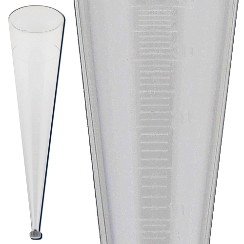 Cylinder Imhoff Cone, SAN 1000mL, 3/CS