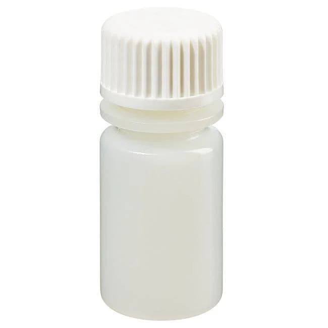Bottle, Small, Narrow-Mouth, HDPE w/white PP Closure-Shrink Wrap Module, STERILE 15mL (20-415)