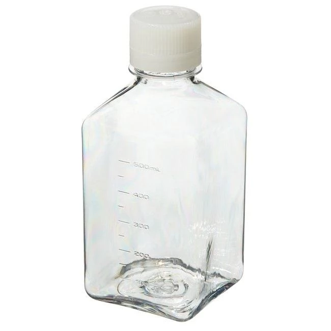 Media Bottle, STERILE, Graduated - PETG with HDPE Closure, Shrink Wrap Module 500 mL exp. (38-430)