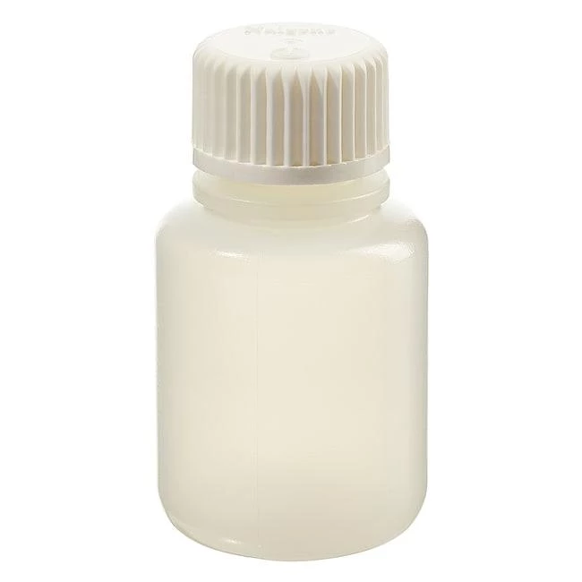 Bottle, Narrow-Mouth, HDPE w/white PP Closure - Shrink Wrap Module, STERILE 30 mL (20-415)