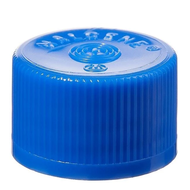 Closure, Lined, HDPE - STERILE (fits NALGENECT Serum Vials) - Bulk Pack Blue (20-415)