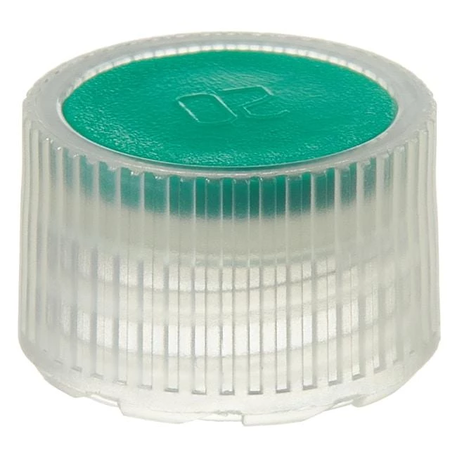 Closure, Micro Packaging Vial, STERILE, 11 mm PPCO Green Color Coder (11 mm)