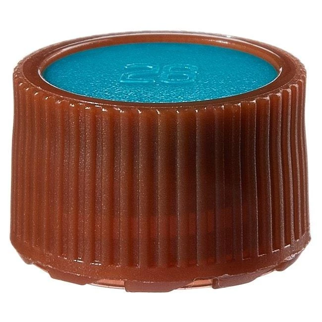 Closure, Micro Packaging Vial, STERILE, 11 mm Amber PPCO Teal Color Coder (11 mm)