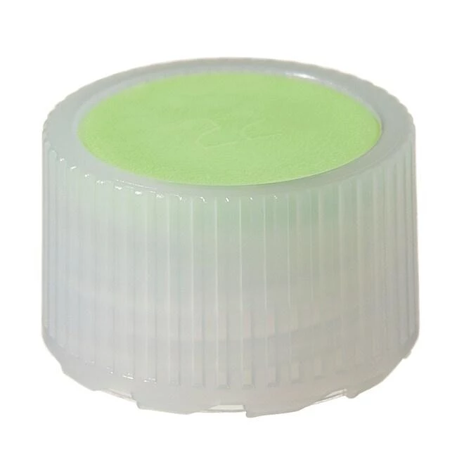Closure, Micro Packaging Vial, E-BEAM STERILE, 11 mm - HDPE Lt. Green Color Coder (11 mm)