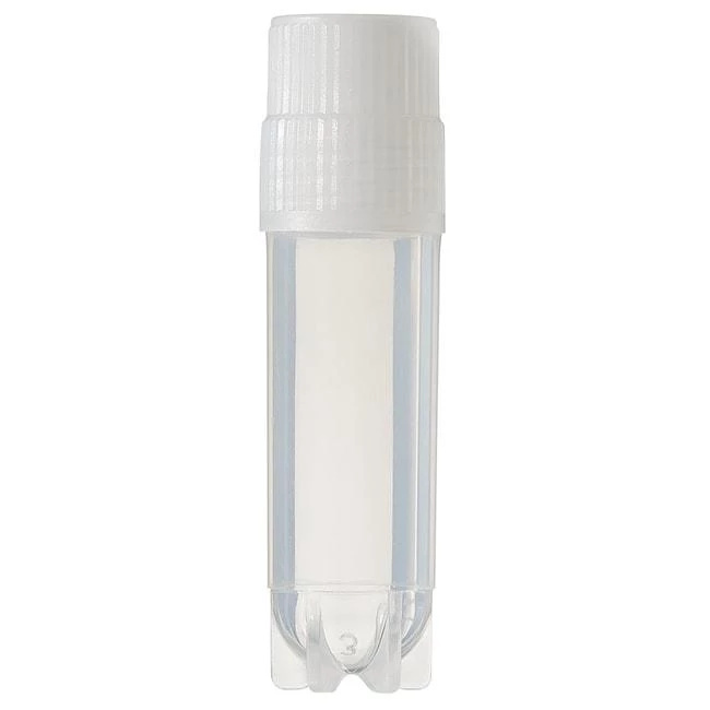 CryoTube Vial Ext Thread Round Btm Starfoot PE Screw Cap Sterile PP 1.8 mL 50/Bag