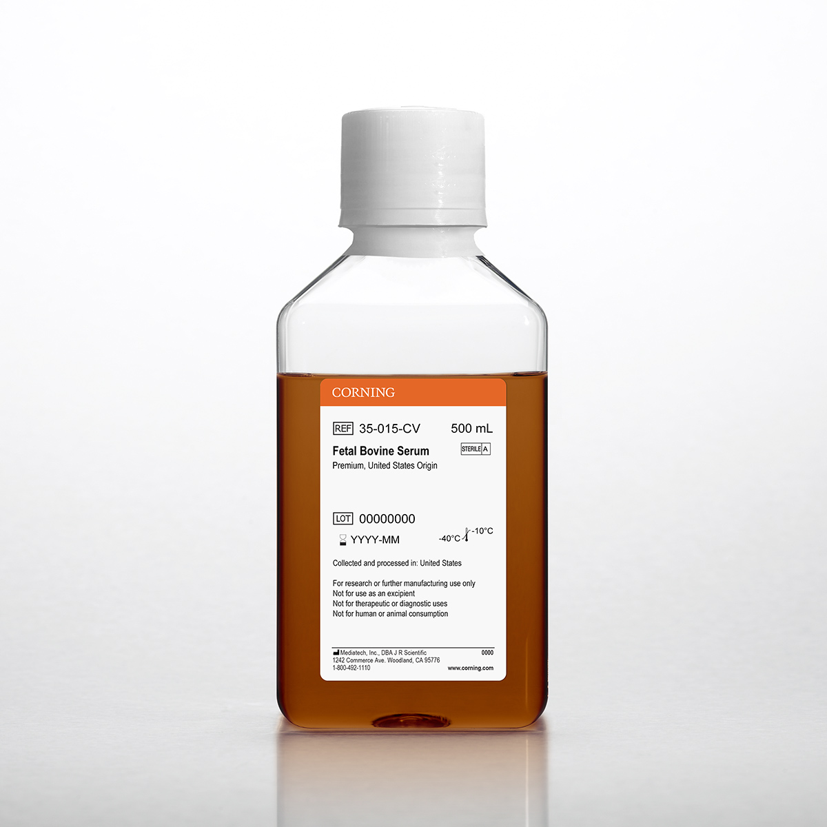 Corning® Fetal Bovine Serum, Regular, CAN, HI 500mL