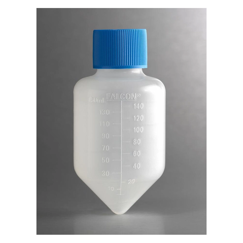 Falcon 175mL PP CentrifugeTube, Conical Bottom, with Plug Seal Screw Cap, Sterile, 8/Bag, 48/Case