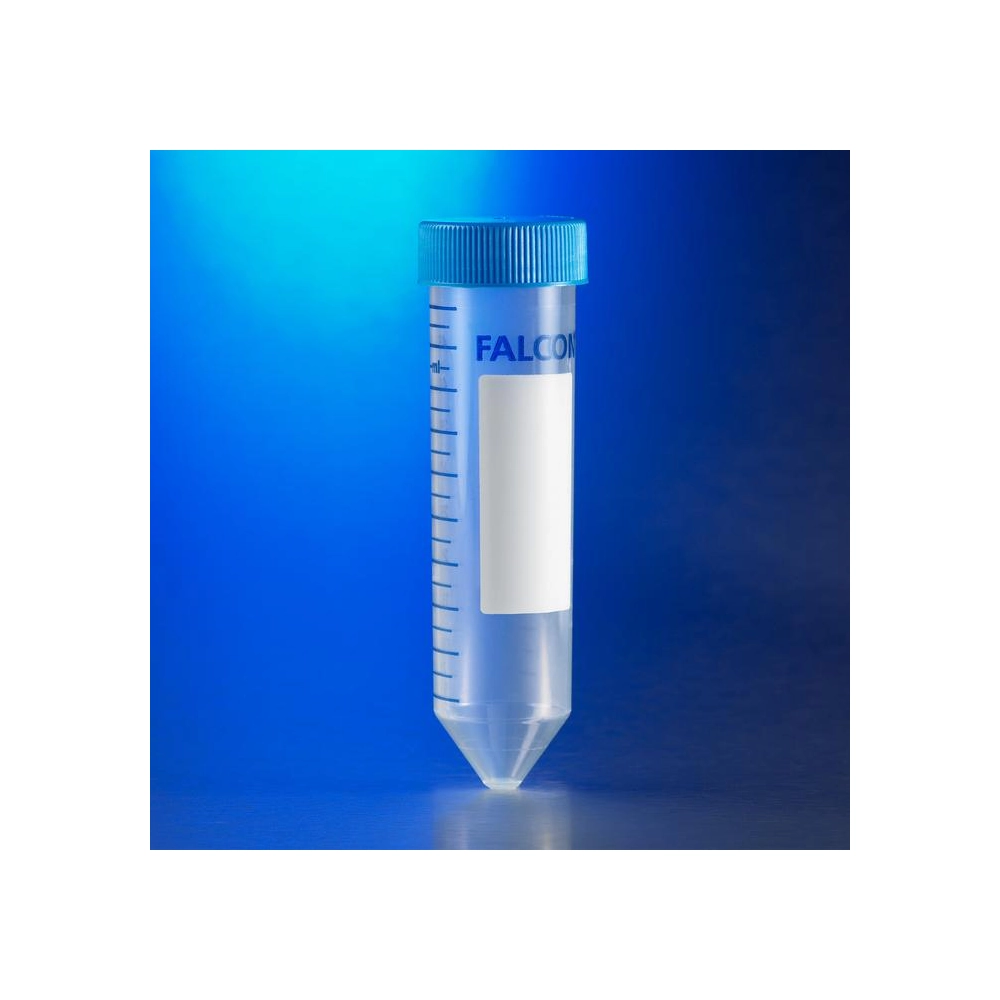 Falcon 50mL High-CLarity PP Centrifuge Tube, Conical Bottom, Sterile, 25/Rack, 500/Case