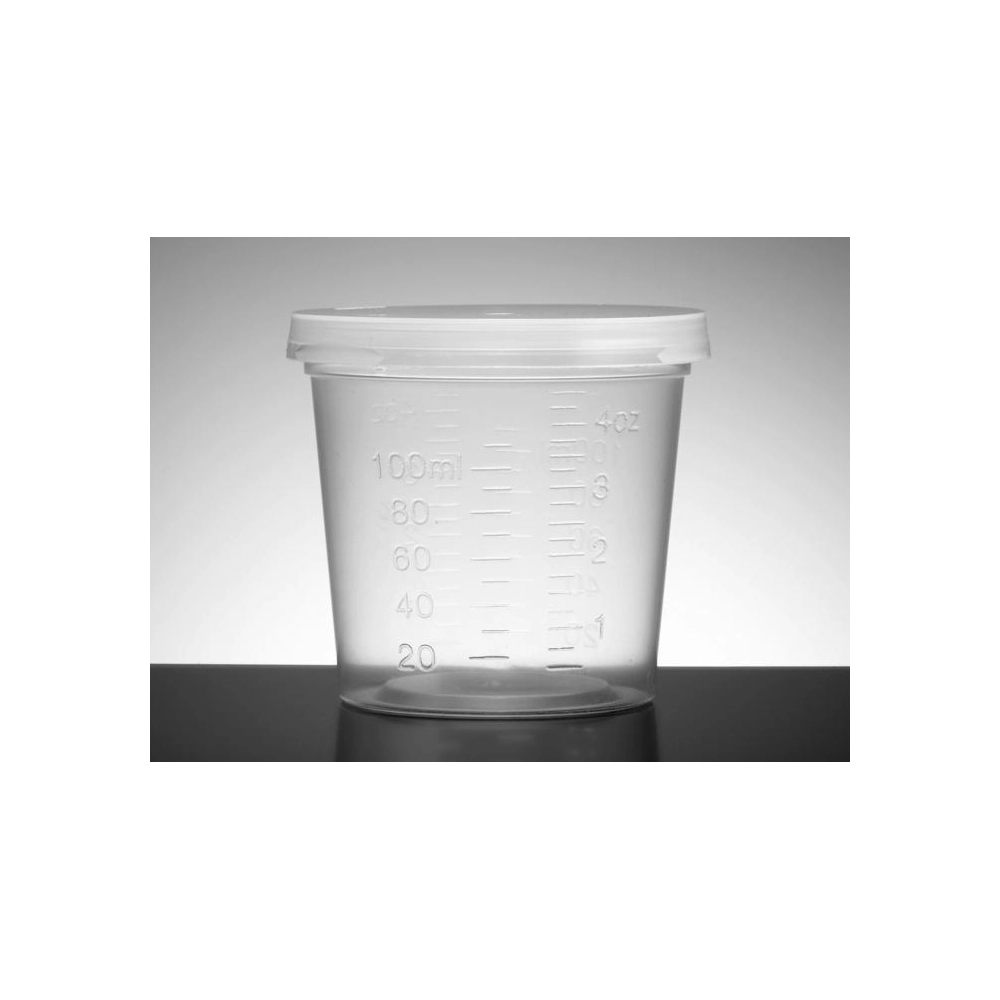 Falcon® Sample Container, with Lid, 4.5oz (110mL), Individually Wrapped, Sterile, 100/Case