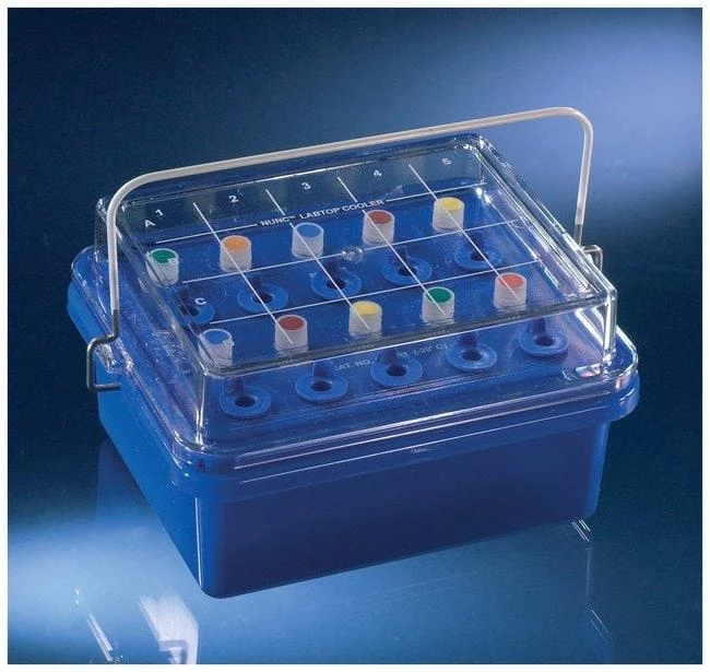 CryoTube Vial -20 C Labtop Cooler 0.5 to 2.0 ml Tubes Polycarbonate 4 x 5 array
