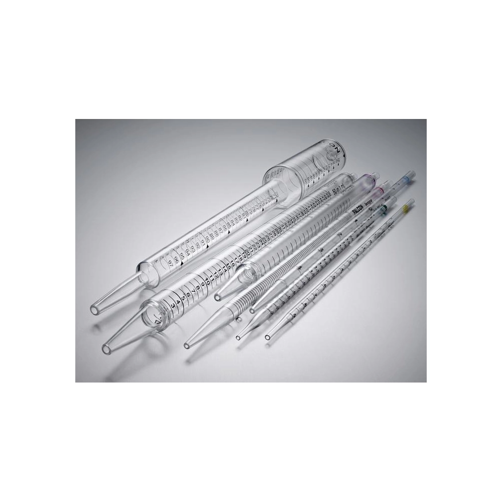 Falcon 2mL Serological Pipet, Polystyrene, 0.01 Increments, Individually Packed, Sterile, 100/Box, 1,000/Case