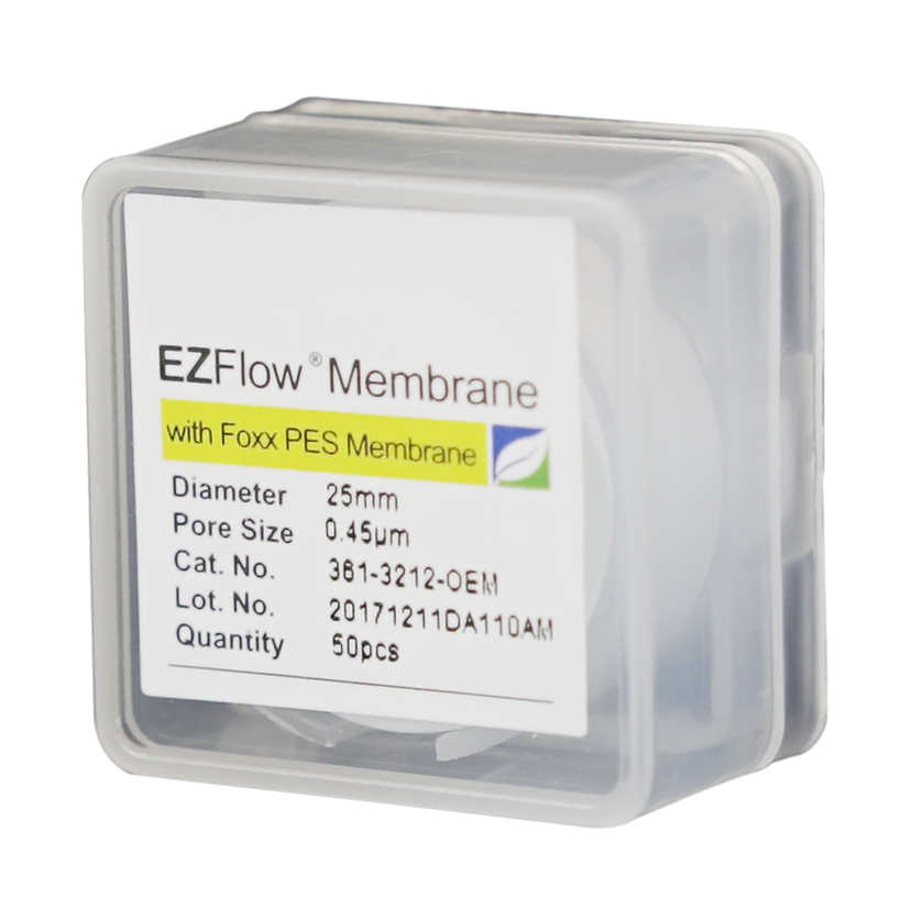 EZFlow® PES Membrane Filters, 0.45 µm, 25 mm Diameter Filter Discs, Non-Sterile, 50/PK