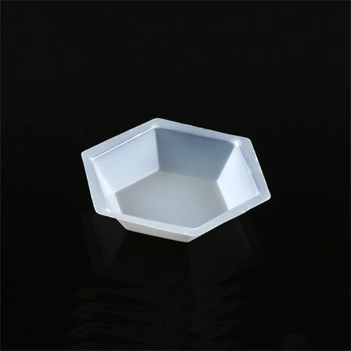 Weighing Boat, Plastic, Hexagonal, Antistatic, PS, White, Small, 20mL