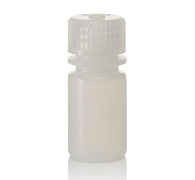Bottle, Small, Narrow Mouth, Boston Round - HDPE WITHOUT Closure 1/2 oz / 15 mL (20-415)