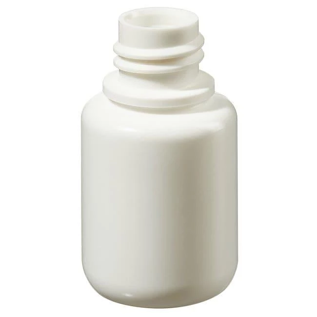 Bottle, Narrow Mouth, Boston Round - White HDPE WITHOUT Closure 1 oz / 30 mL (20-415)