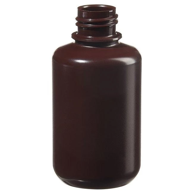 Packaging Bottle, Narrow Mouth - Amber HDPE WITHOUT Closure 4 oz / 125 mL (24-415)
