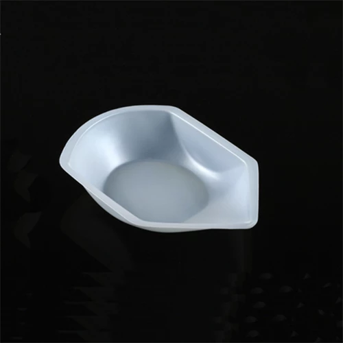 Weighing Boat, Plastic, with Pour Spout, Antistatic, 57 x 44 x 8mm, PS, White, 10mL - cs-8000