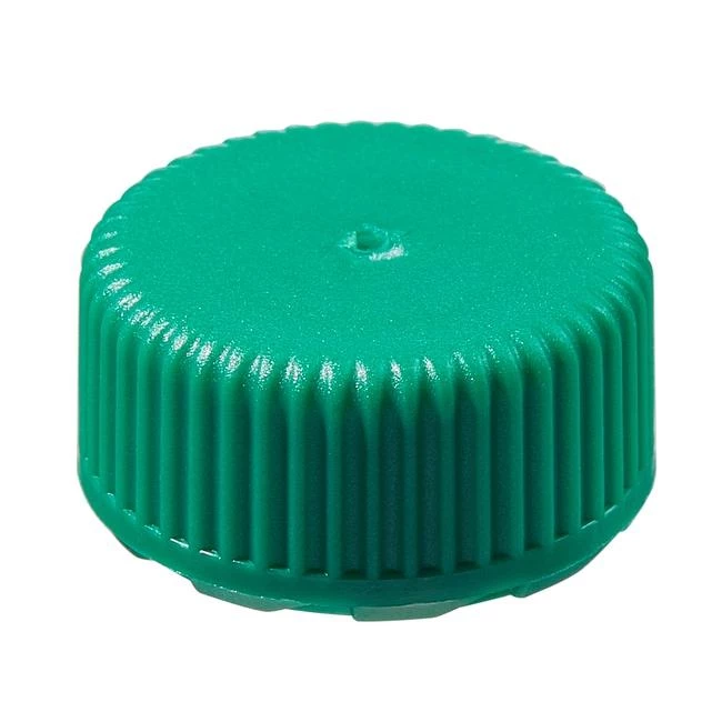 Closure, Micro Packaging Vial, Low Profile, NS 11 mm - PPCO Closure, Green (11 mm)