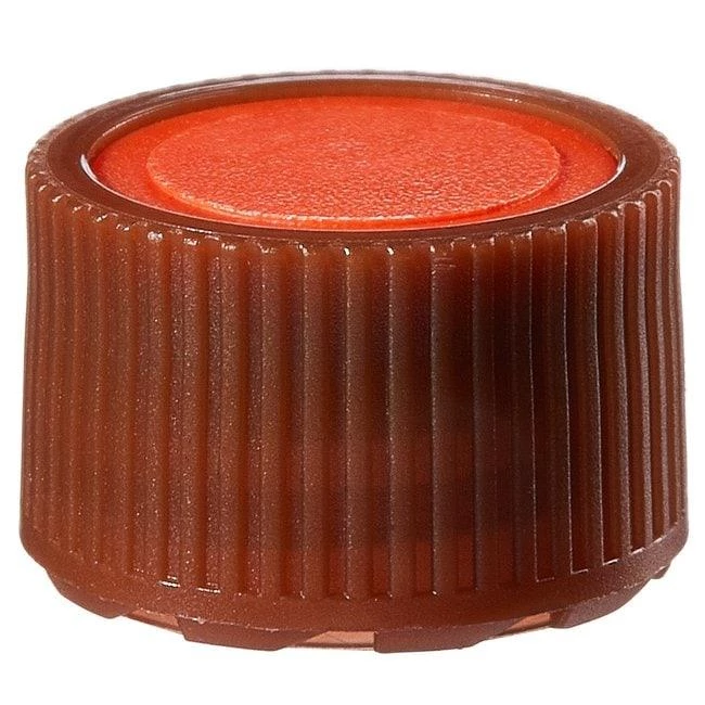 Closure, Micro Packaging Vial, NS 11 mm Amber - PPCO Orange Color Coder (11 mm)