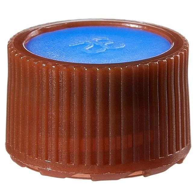 Closure, Micro Packaging Vial, NS 11 mm Amber - PPCO Blue Color Coder (11 mm)