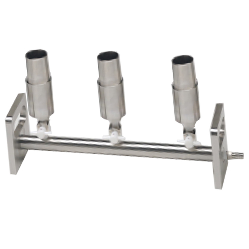 Stainless Steel Vacuum Manifold, 3-Position, Exterior Taper Cup, 3-Way Valve, KM3N XT/3