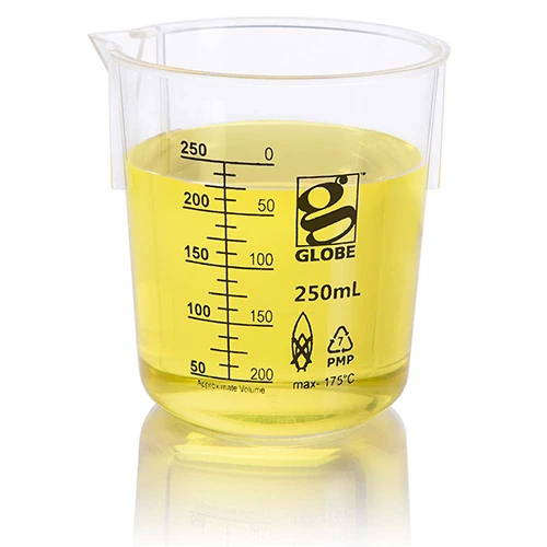 Beaker, Diamond Essentials, Griffin Style, Low Form, Printed Graduations, PMP, 250mL, 6/Bag - CS/36