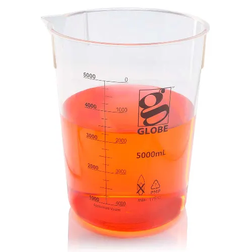 Beaker, Diamond Essentials, Griffin Style, Low Form, Printed Graduations, PMP, 5000mL, 1/Bag - CS/4