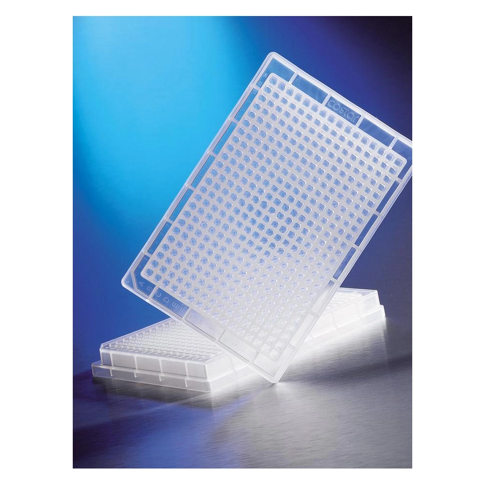 Corning 384 Well Clear Round Bottom Polypropylene Not Treated Microplate, 25 per Bag, without Lid, Sterile