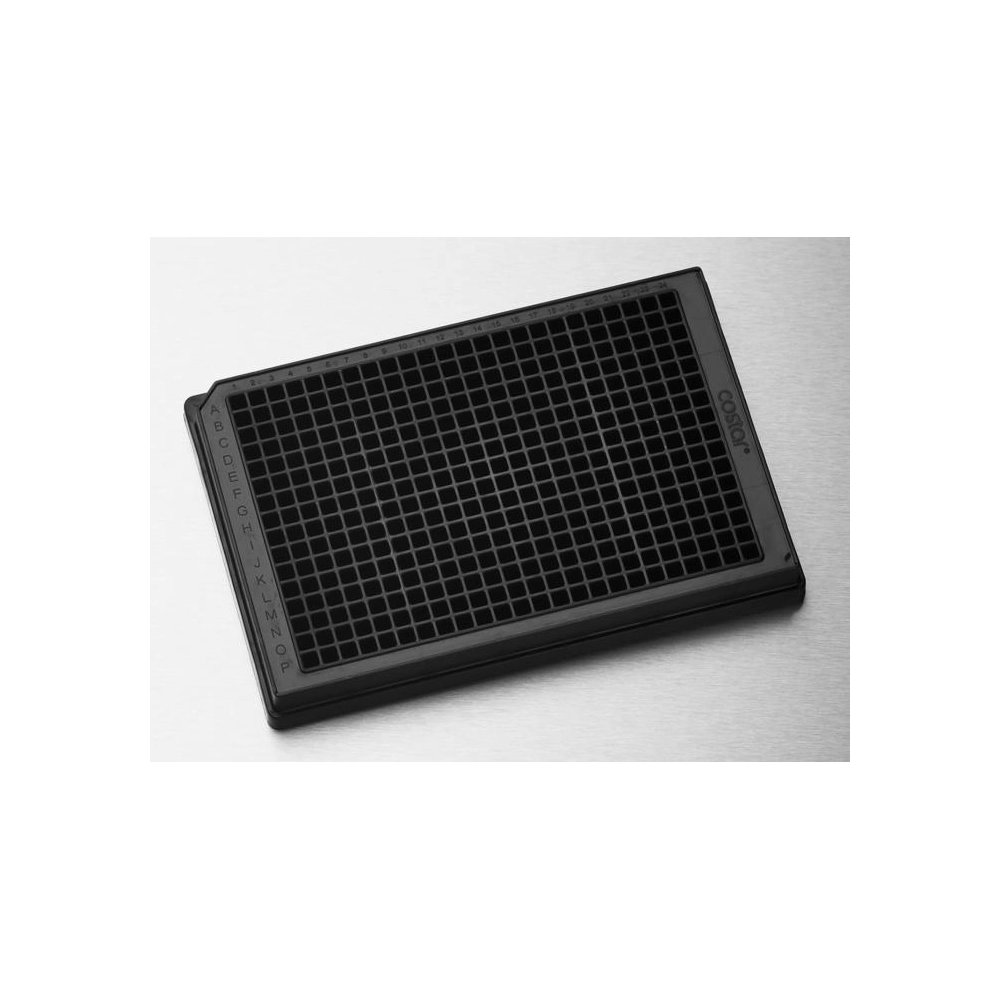 Corning 384 Well Black Round Bottom Polypropylene Not Treated Microplate, 25 per Bag, without Lid, Nonsterile