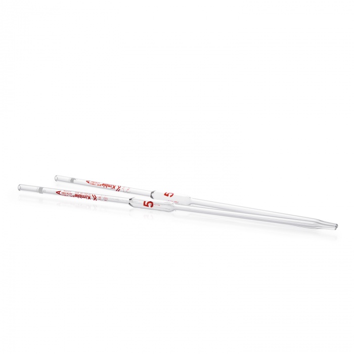 Volumetric Pipet, Class A, TD and TC, Batch Certified and Serialized GREEN,7mL