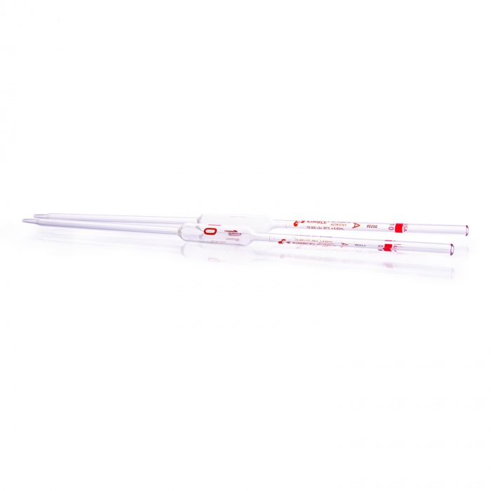 Volumetric Pipet, Class A, TD, Serialized and Certified RED, 10mL