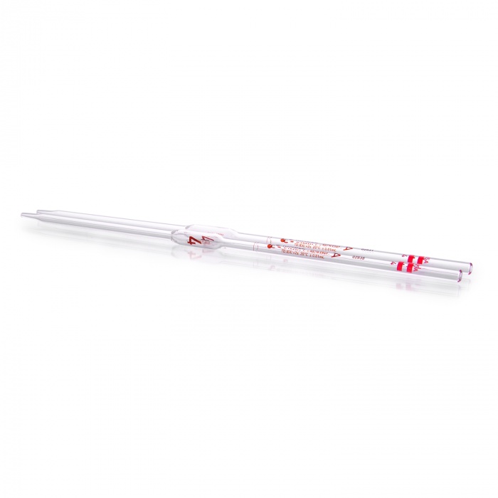 Volumetric Pipet, Class A, TD, Serialized and Certified RED, 4mL