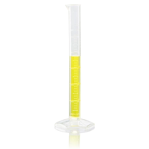 Cylinder, Measuring, Diamond Essentials, Class B, PMP, Molded Graduations, tall form, 10mL - CS/24